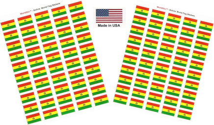 Bolivia flag sheet stickers