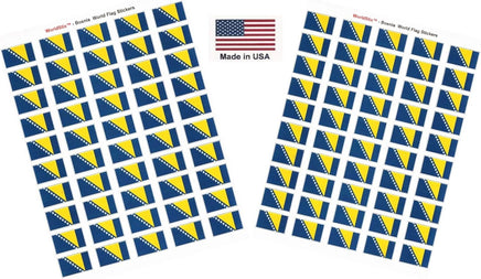 Bosnia flag sheet stickers