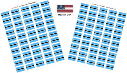 Botswana flag sheet stickers