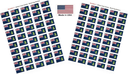 British Virgin Islands flag sheet stickers