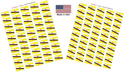 Brunei flag sheet stickers
