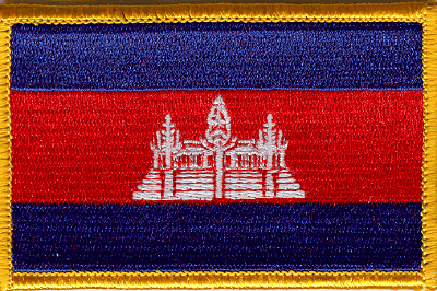 Cambodia World Flag Patch