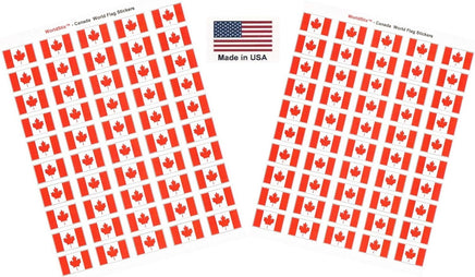 Canada flag sheet stickers