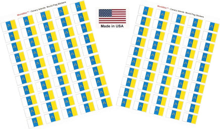 Canary Islands flag sheet stickers