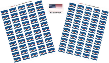 Cape Verde flag sheet stickers
