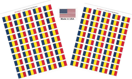 Chad Flag Sheet Stickers
