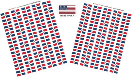 Dominican Republic flag sheet stickers