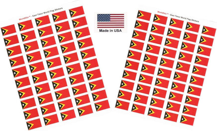 East Timor flag sheet stickers