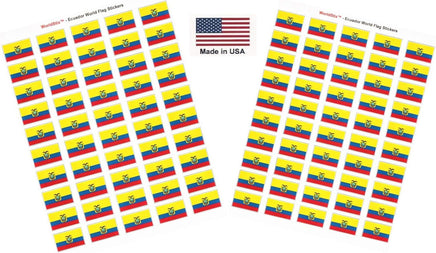 Ecuador flag sheet stickers