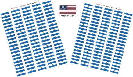 El Salvador flag sheet stickers
