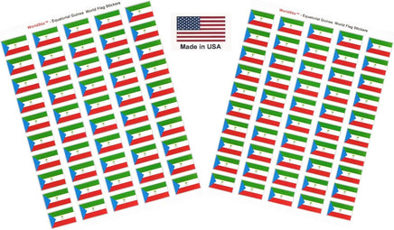 Equatorial Guinea flag sheet stickers