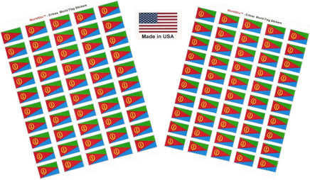 Eritrea flag sheet stickers