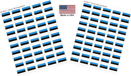 Estonia flag sheet stickers