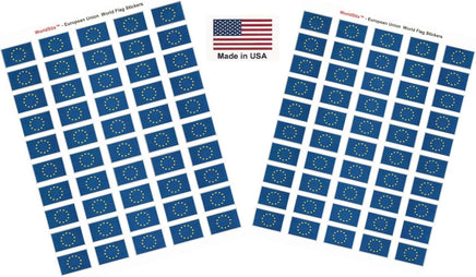 European Union flag sheet stickers