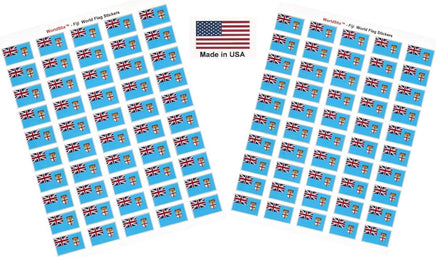 Fiji flag sheet stickers