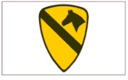 First Cavalry Polyester Flag - White - 3′x5′
