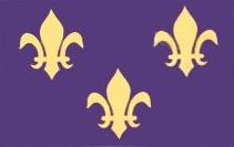 3 Blue Fleur de Lis