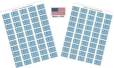 Greece flag sheet stickers