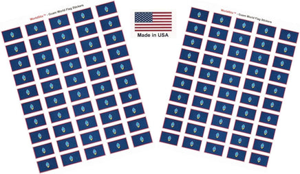 Guam flag sheet stickers