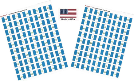 Guatemala flag sheet stickers
