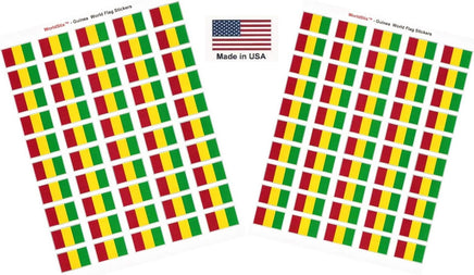 Guinea flag sheet stickers