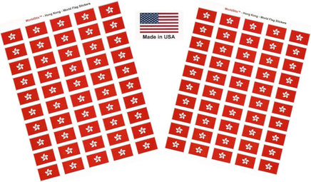 Hong Kong flag sheet stickers