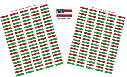Hungary flag sheet stickers
