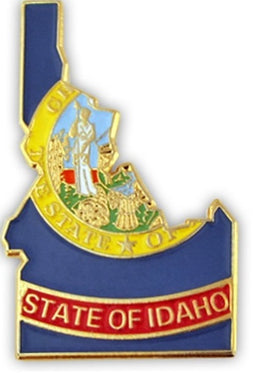 Idaho State Lapel Pin - Map Shape (Updated Version)