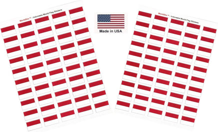 Indonesia flag sheet stickers