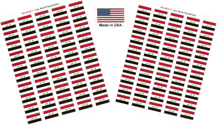 Iraq flag sheet stickers
