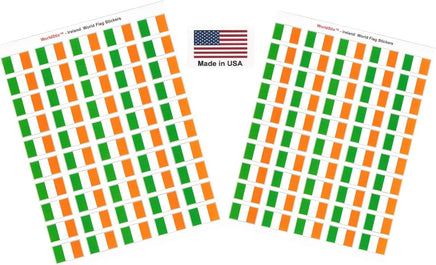 Ireland flag sheet stickers