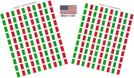 Italy flag sheet stickers