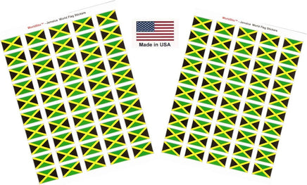 Jamaica flag sheet stickers