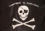 Jolly Roger Commitment to Excellence Flag