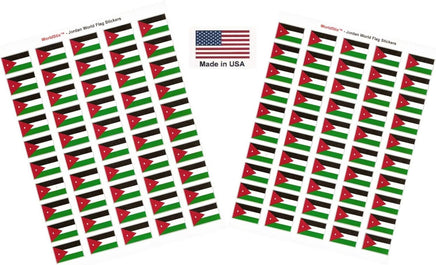 Jordan flag sheet stickers