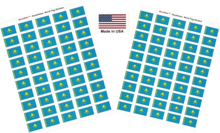 Kazakhstan flag sheet stickers
