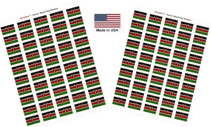 Kenya flag sheet stickers