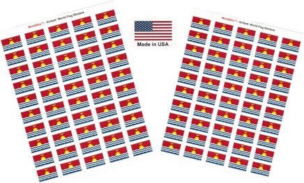 Kiribati flag sheet stickers