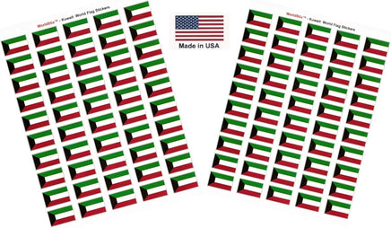 Kuwait flag sheet stickers