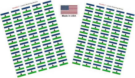 Lesotho flag sheet stickers