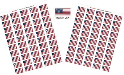 Liberia flag sheet stickers