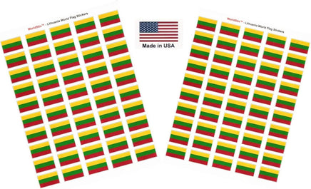 Lithuania flag sheet stickers
