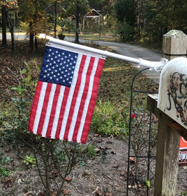 Nylon American Flag and Pole Mailbox Flag Set