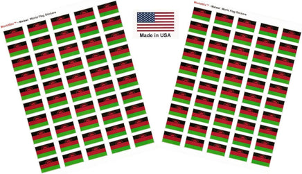 Malawi flag sheet stickers