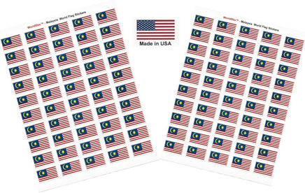 Malaysia flag sheet stickers