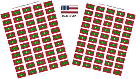 Maldives flag sheet stickers