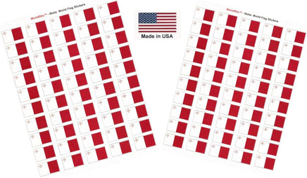 Malta flag sheet stickers