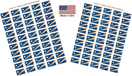 Marshall Islands flag sheet stickers