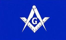 Masonic Blue & White 3'x5' Polyester Flag