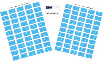 Micronesia flag sheet stickers